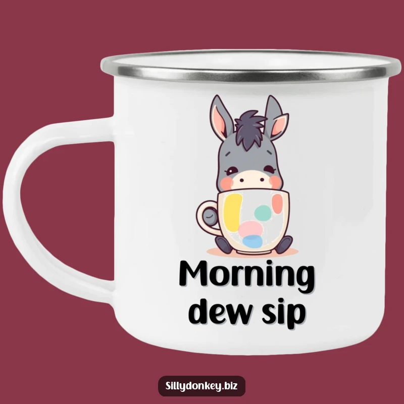 Funny Kawaii Donkey Camping Mug: Your Happy Brew On the Go