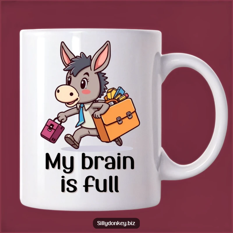 Funny Kawaii Donkey Rushing Mug: The Perfect High-Stress Giggle Gift