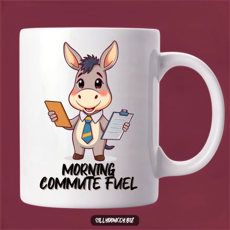 Funny Kawaii Donkey Office Mug: Hilarious Gift for the Hardworking Equine Fan