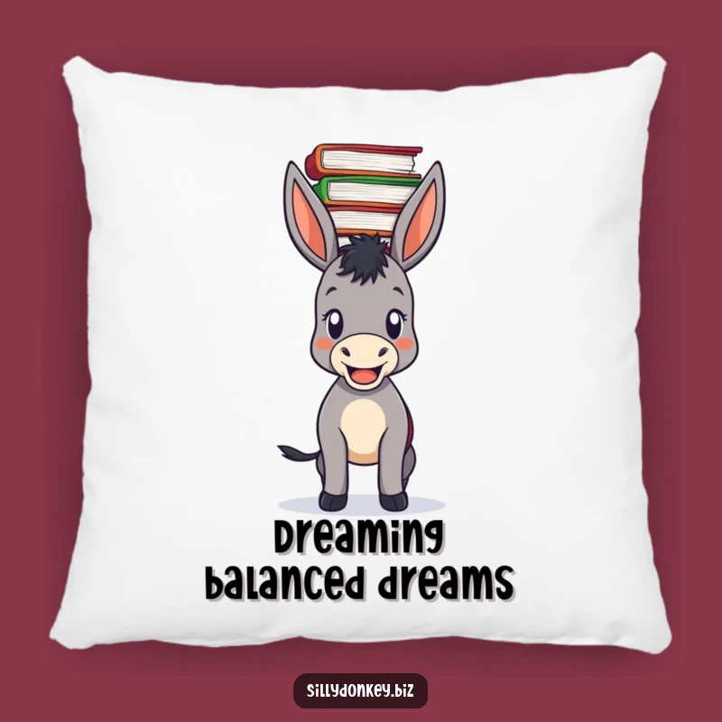 Funny Donkey File Pillow: Comfy & Hilarious for Juggling Life