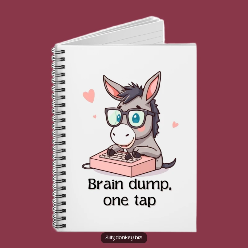 Funny Donkey Typing Notebook: Hilarious Donkey for Jotting Down Funny Ideas