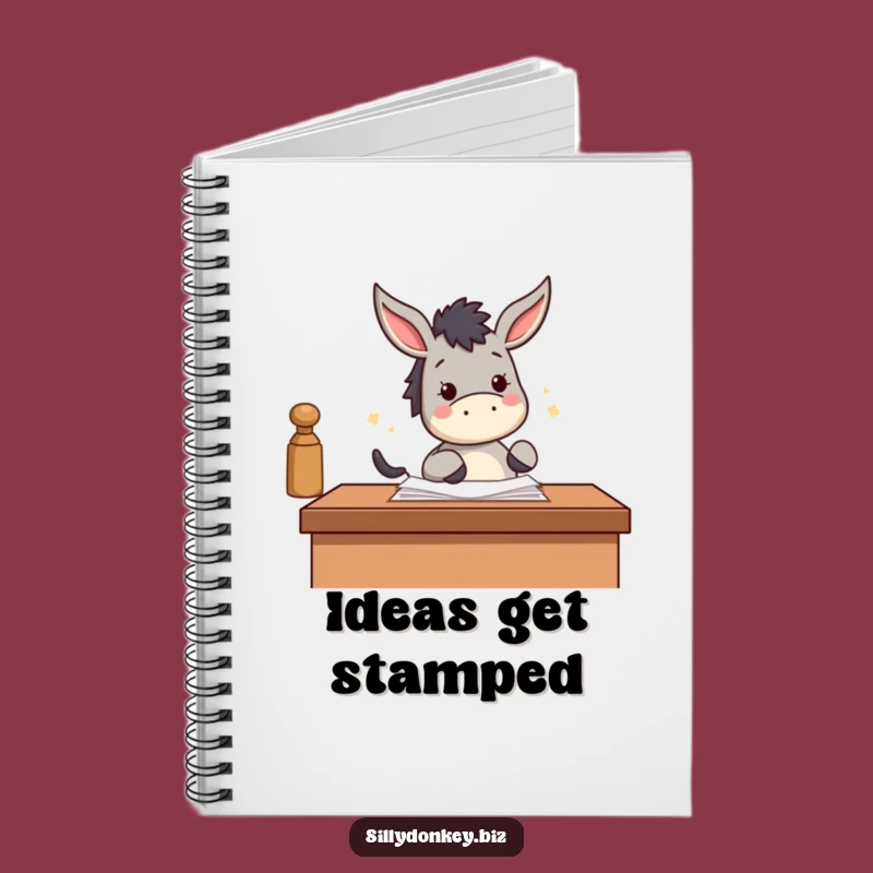 Funny Donkey Stamp Notebook: Kawaii Productive Journal for Humorous Note-Taking Gift