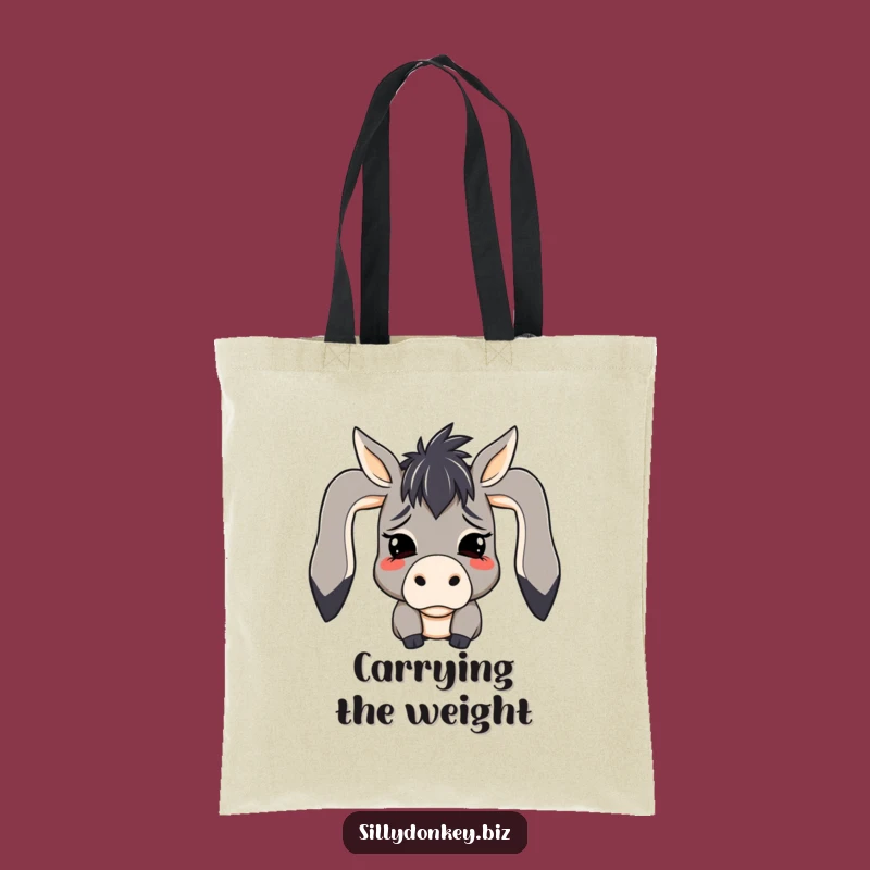 Funny Kawaii Donkey Tote Bag: Carry Your Gloom (Humorously) Everywhere