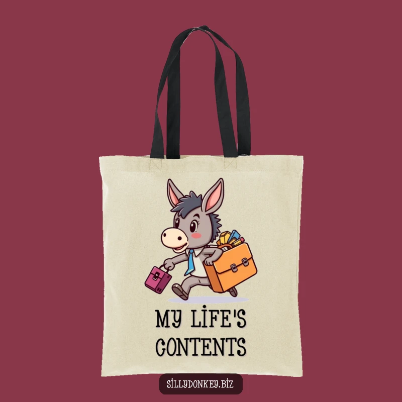 Funny Kawaii Donkey Tote Bag: Carry Your Life (and Laughs) in Style
