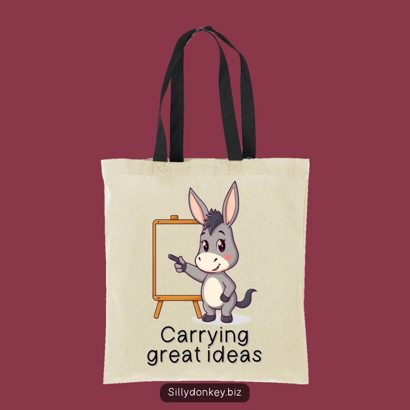 Funny Presenter Donkey Tote Bag: Carry Your Brilliance Everywhere