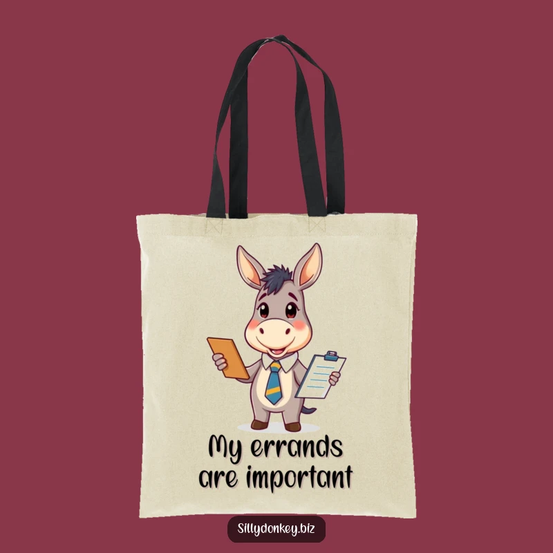 Funny Kawaii Donkey Tote Bag: Carry Your Enthusiasm with this Funny Bag